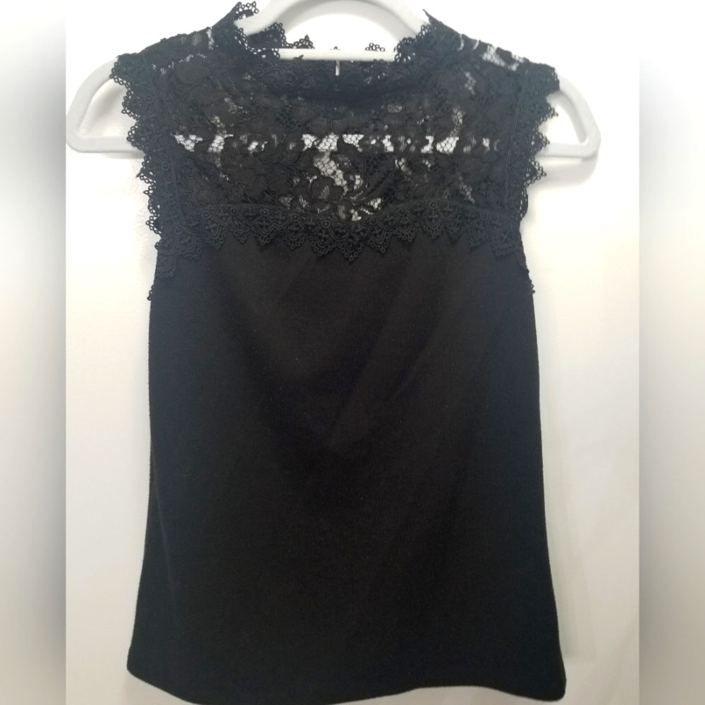 Black Top with Lace